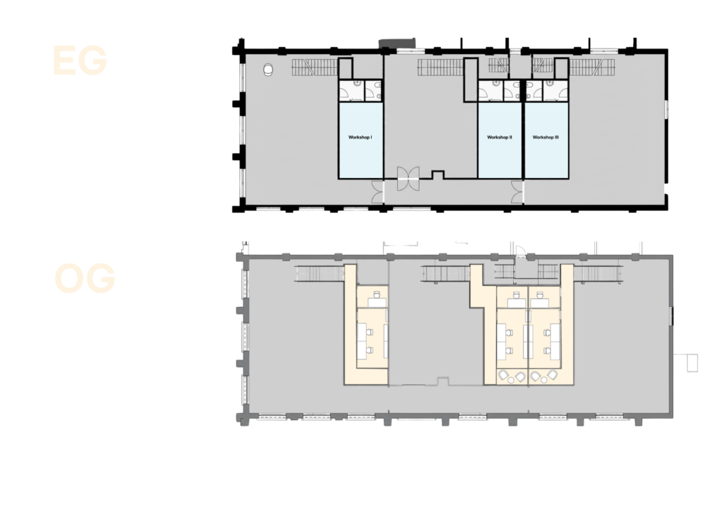 Grundriss Use Case  <br />
Produktion + Büro 